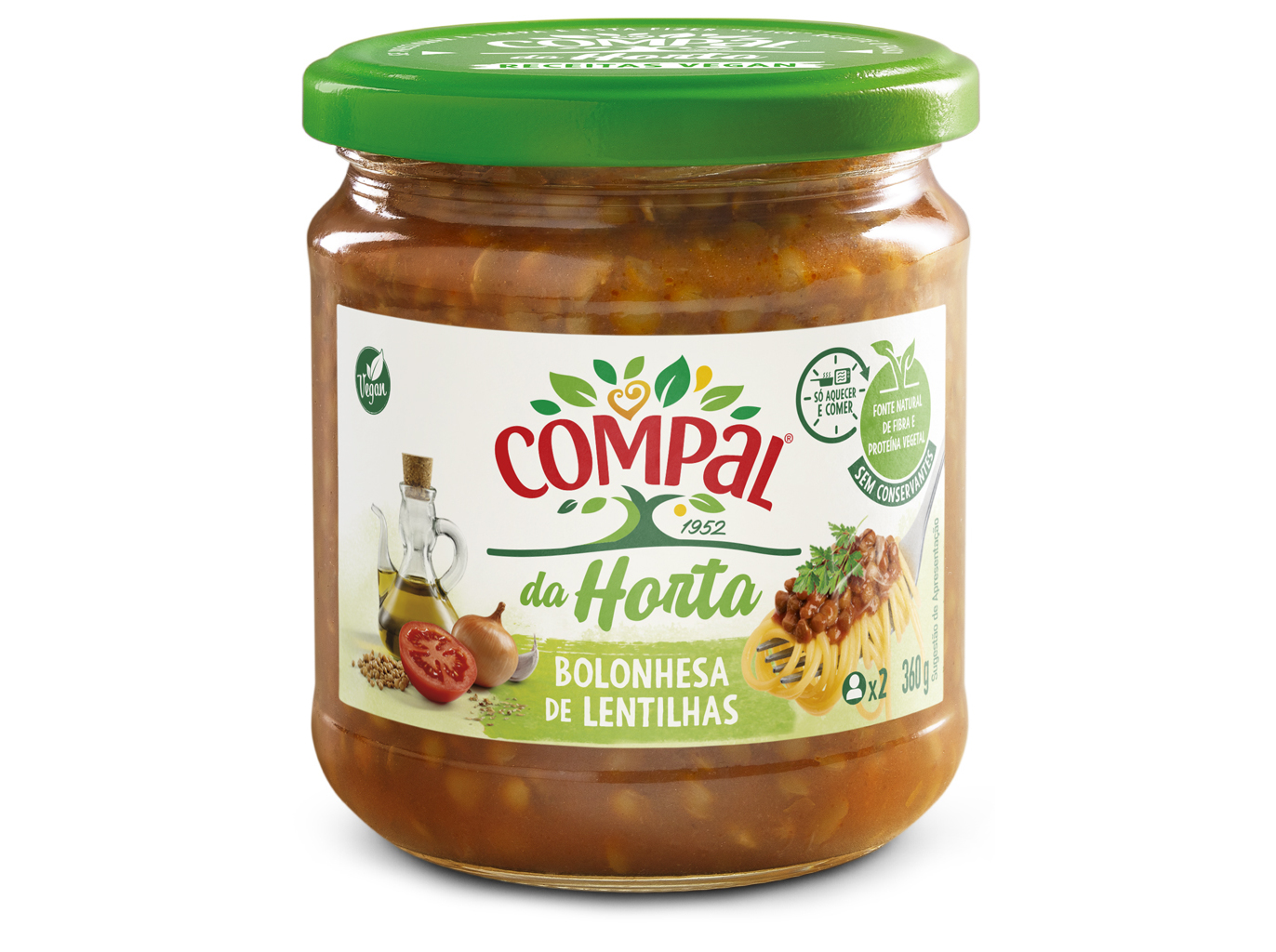 BOLONHESA DE LENTILHAS COMPAL DA HORTA 360G