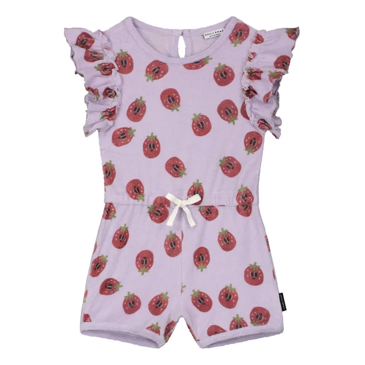 Daily Brat Combishort Fraise Eponge | Lavande