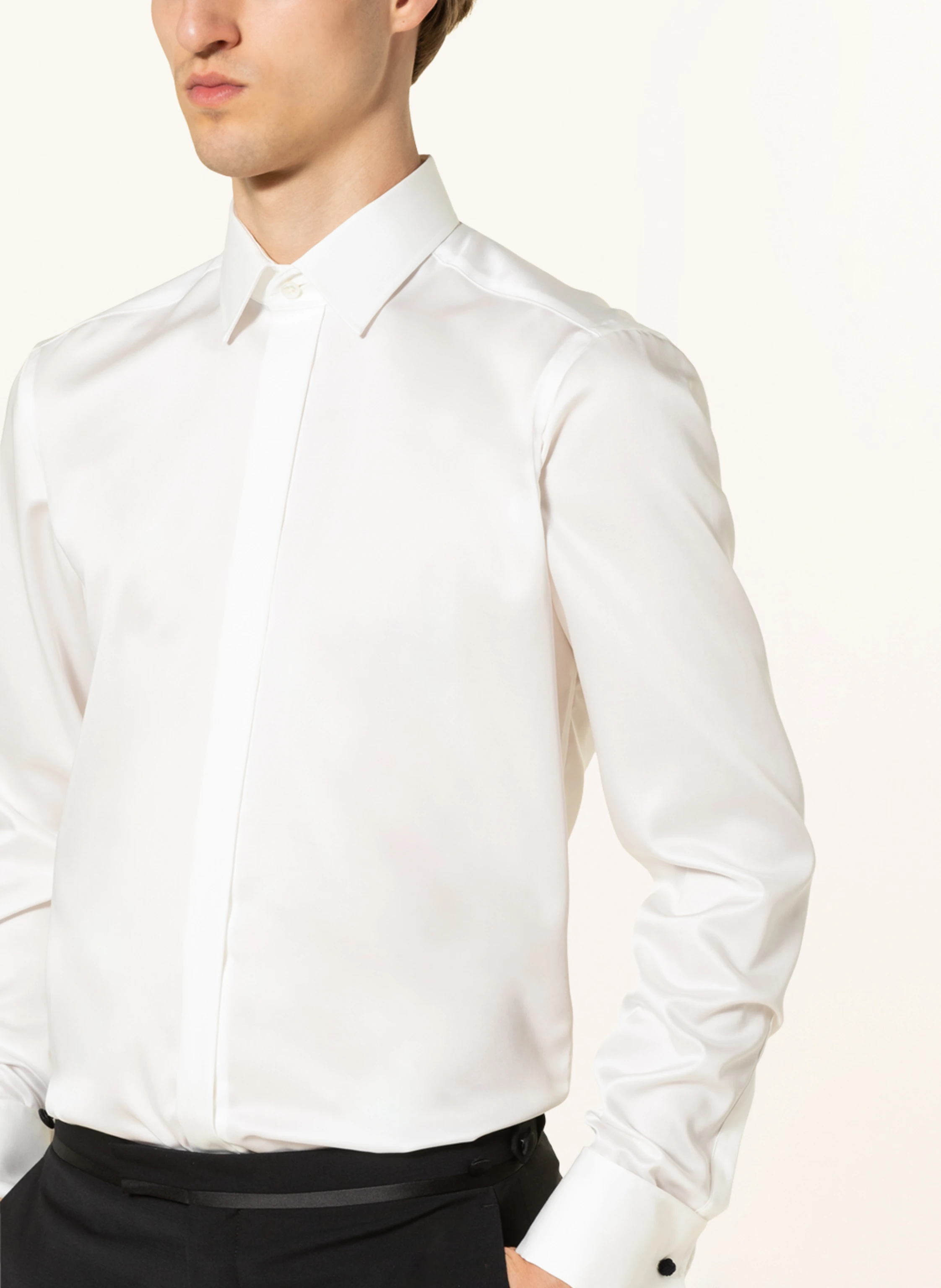 OLYMP SIGNATURE Smoking-Hemd tailored fit mit Umschlagmanschette