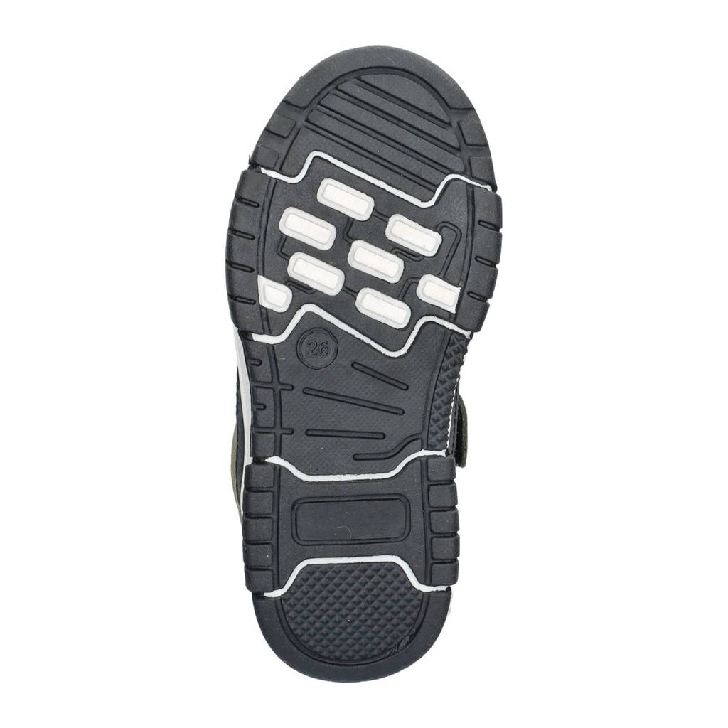 Nelson Kids leren sneakers groen/wit