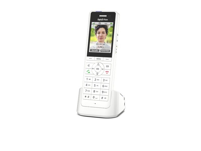 AVM Mobilteil FRITZ!Fon X6 Weiss Das Multitalent für Telefonie und Smart Home