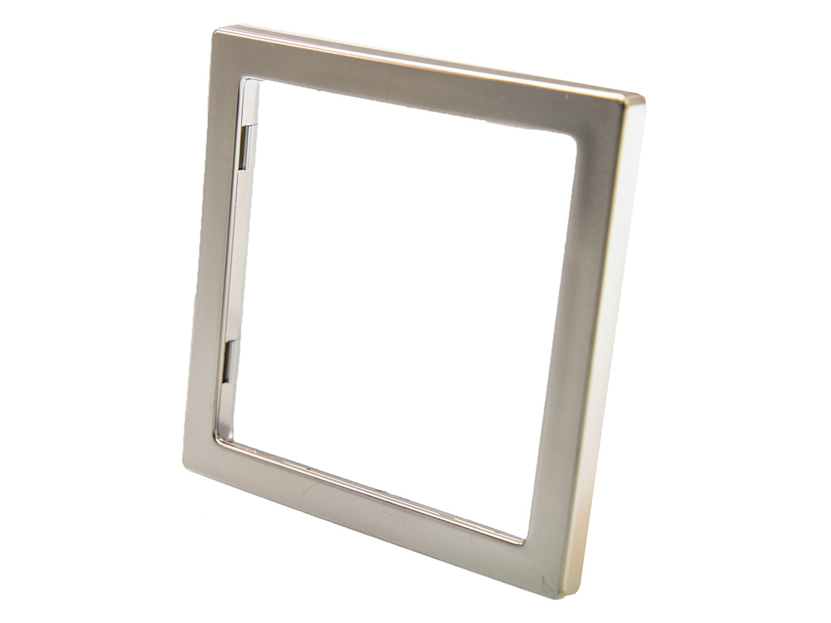 BBA 1-vaks stopcontact afdekraam - silver