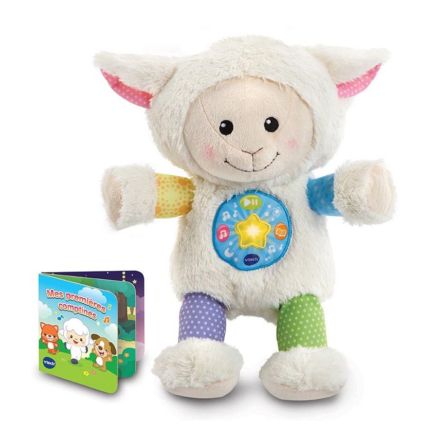 Jouet 1er âge - Mon Mouton Comptines Câlines - Ecru