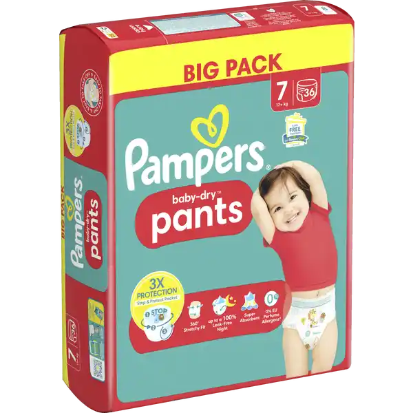 baby-dry pants Gr.7 (17+kg) Big Pack