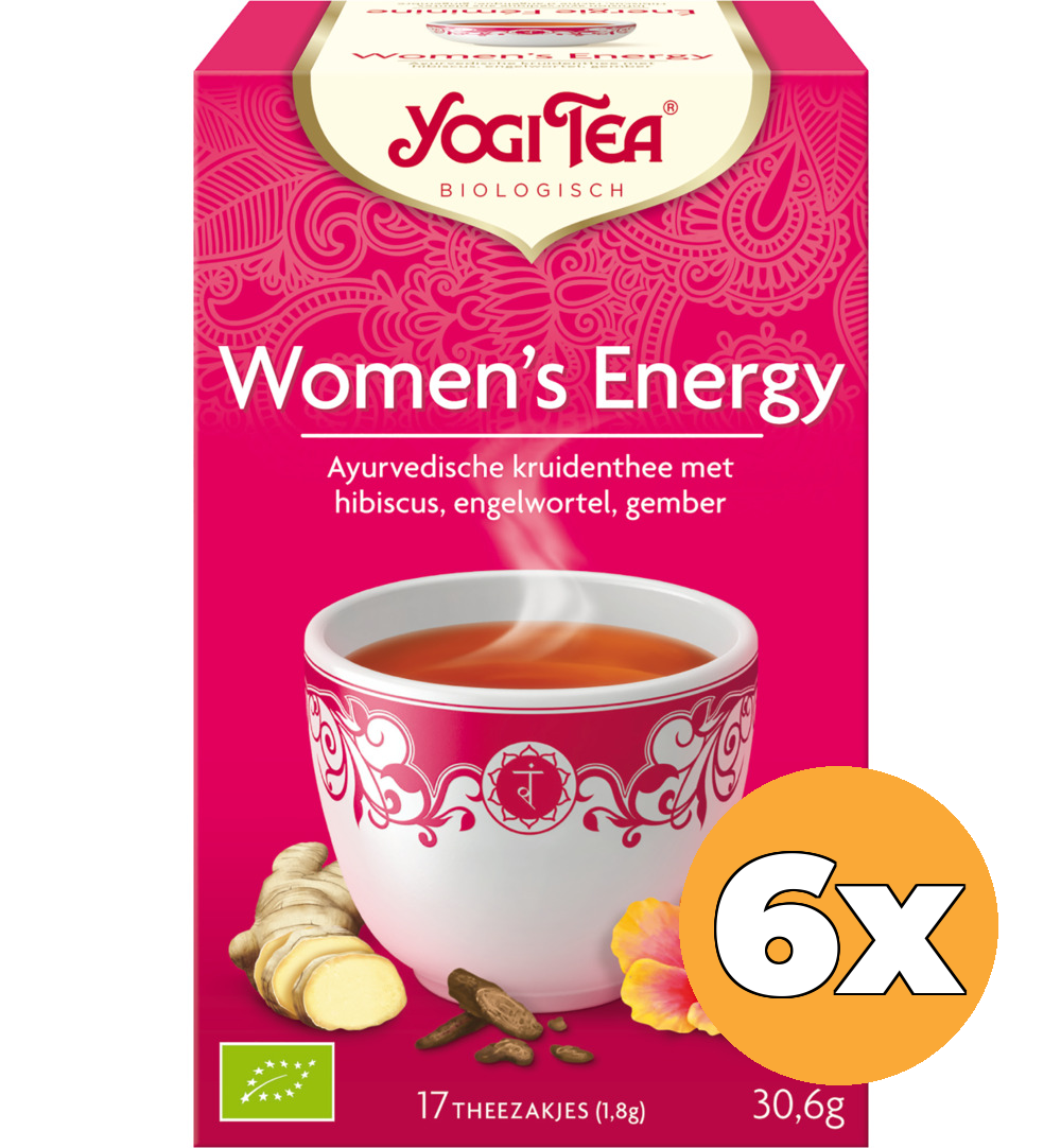 6x Yogi Tea Women’s energy bio (17 stuks)