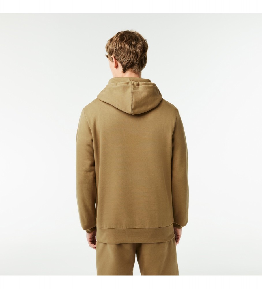 Moletom Lacoste marrom estilo jogger