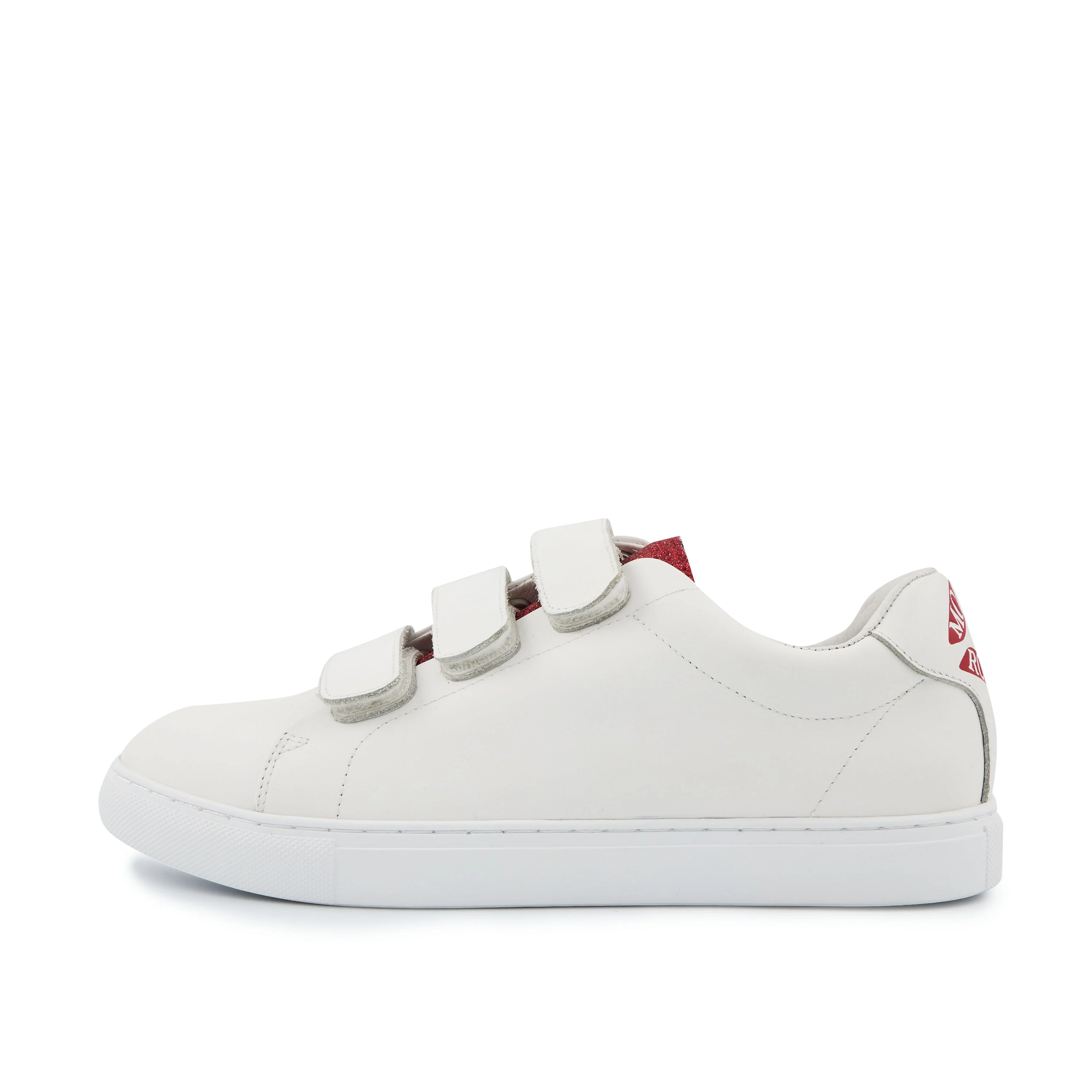 EDITH MOULIN BACK LIPS - Sneakers en cuir | Blanc
