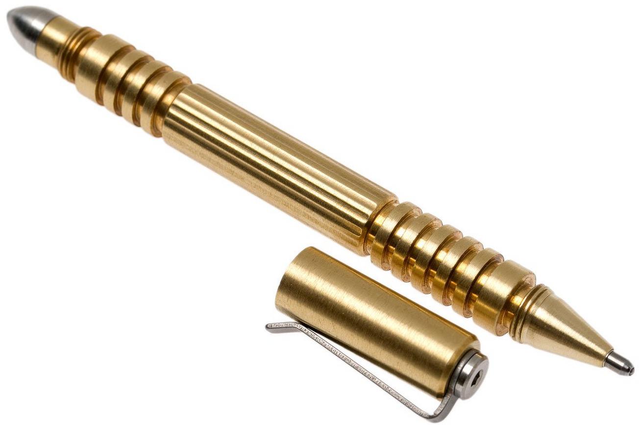 Rick Hinderer Investigator Pen Brass/Messing, tactische pen