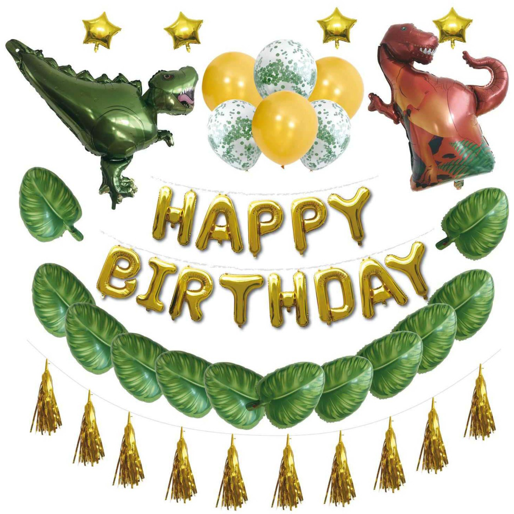 Set décoration d'anniversaire 47 pièces dinosaure