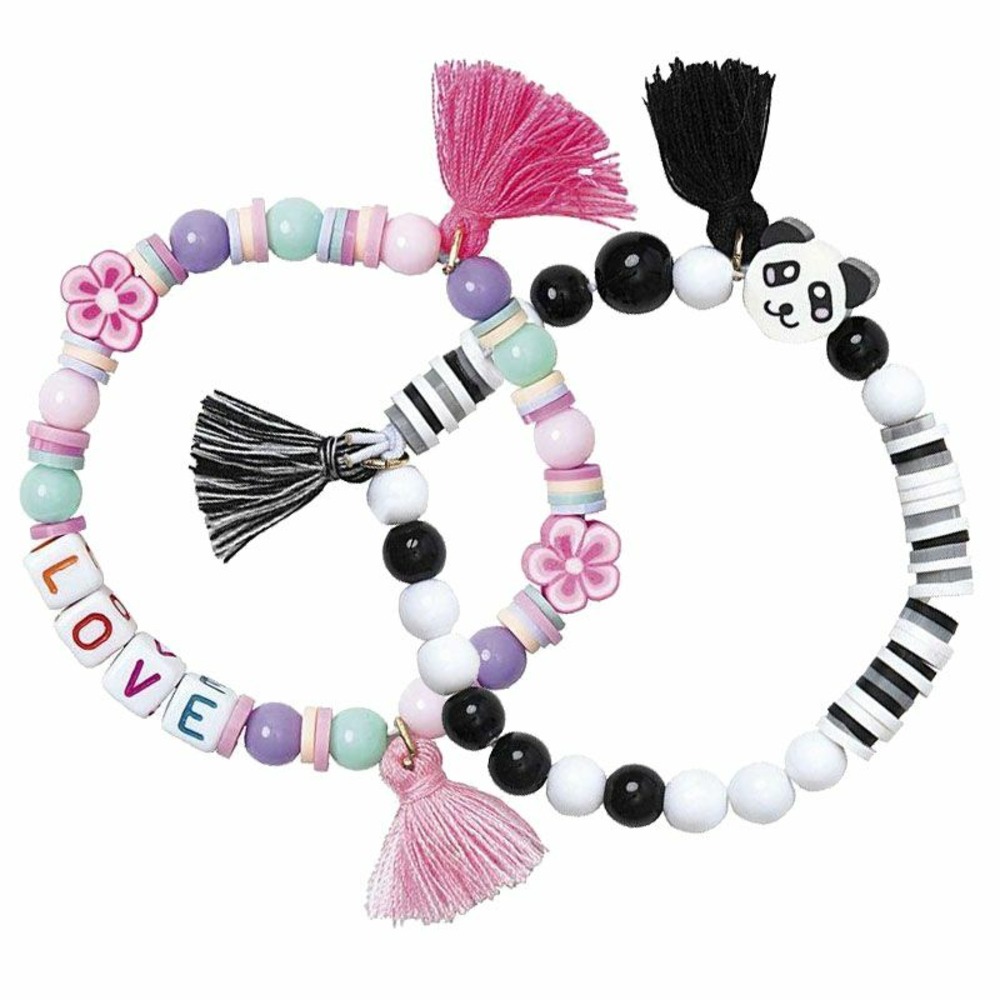 2 kits de fabrication de bracelets - love et n&b