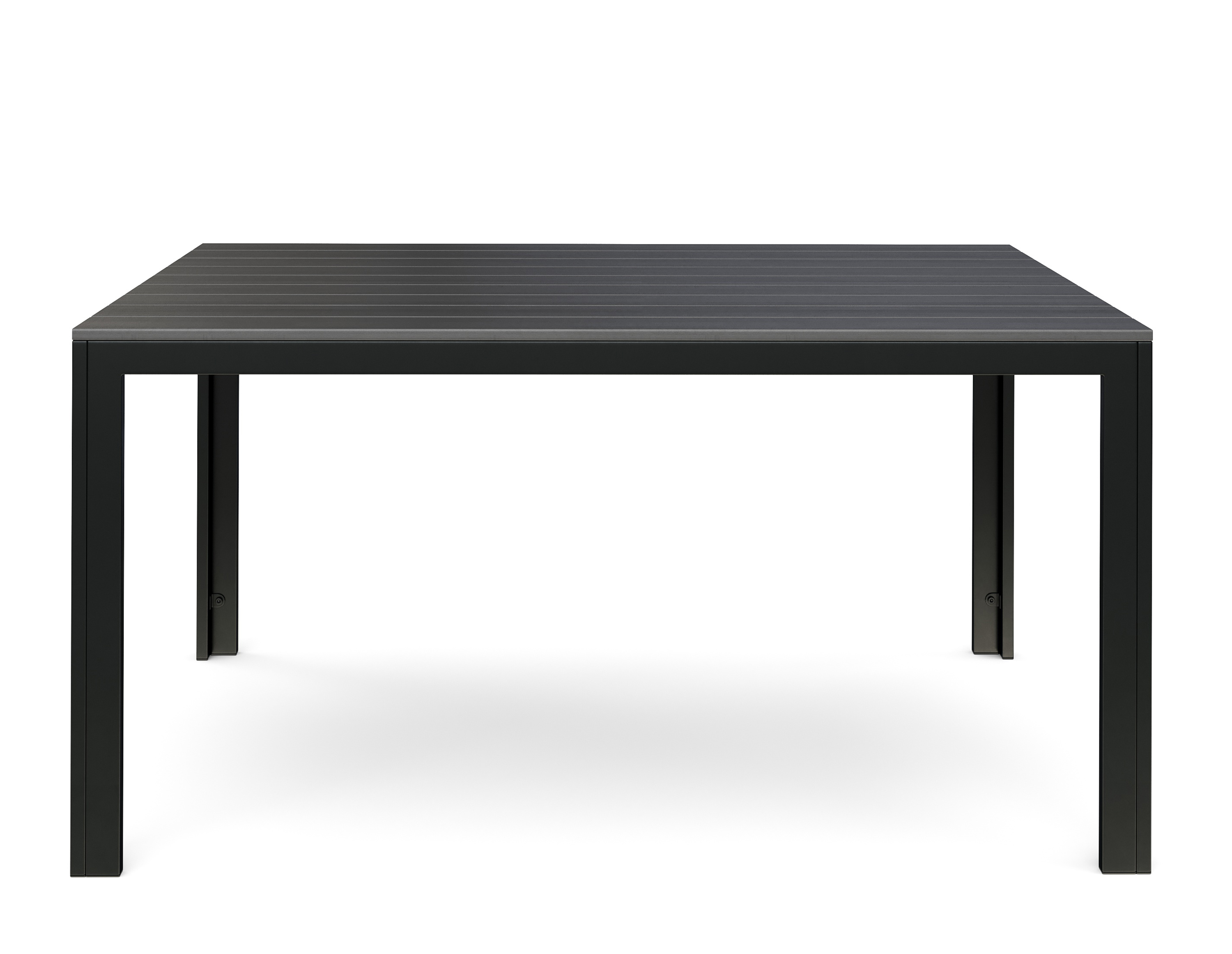 Gartentisch RIVI 150 x 90 cm anthrazit/schwarz