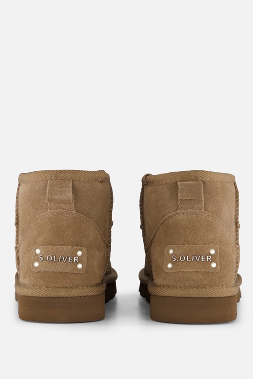 S.Oliver Gevoerde boots taupe Suede