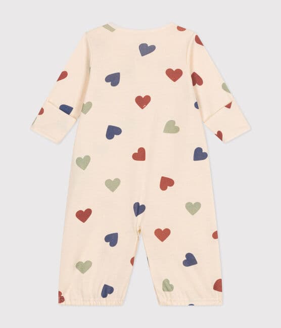 Combisac imprimé tricœurs en coton bébé