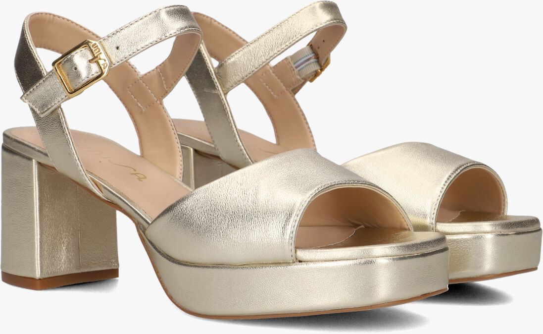 gouden unisa sandalen met hak ney