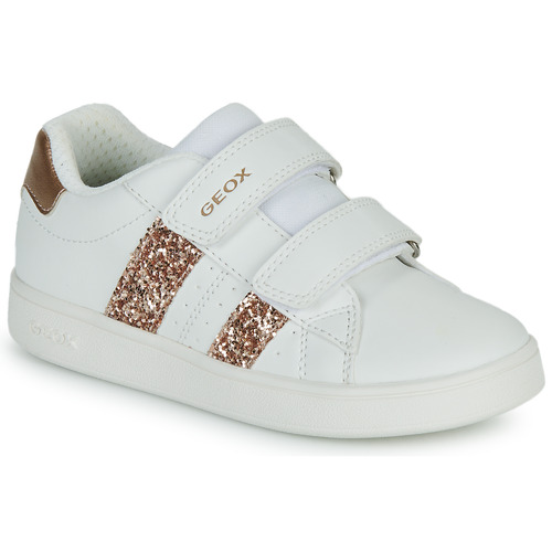 Geox - J ECLYPER GIRL - Blanc / Doré