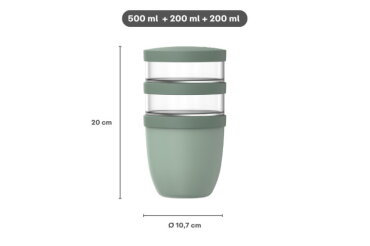 Ellipse lunchpot 3-delig 500 ml   200 ml   200 ml – Nordic sage