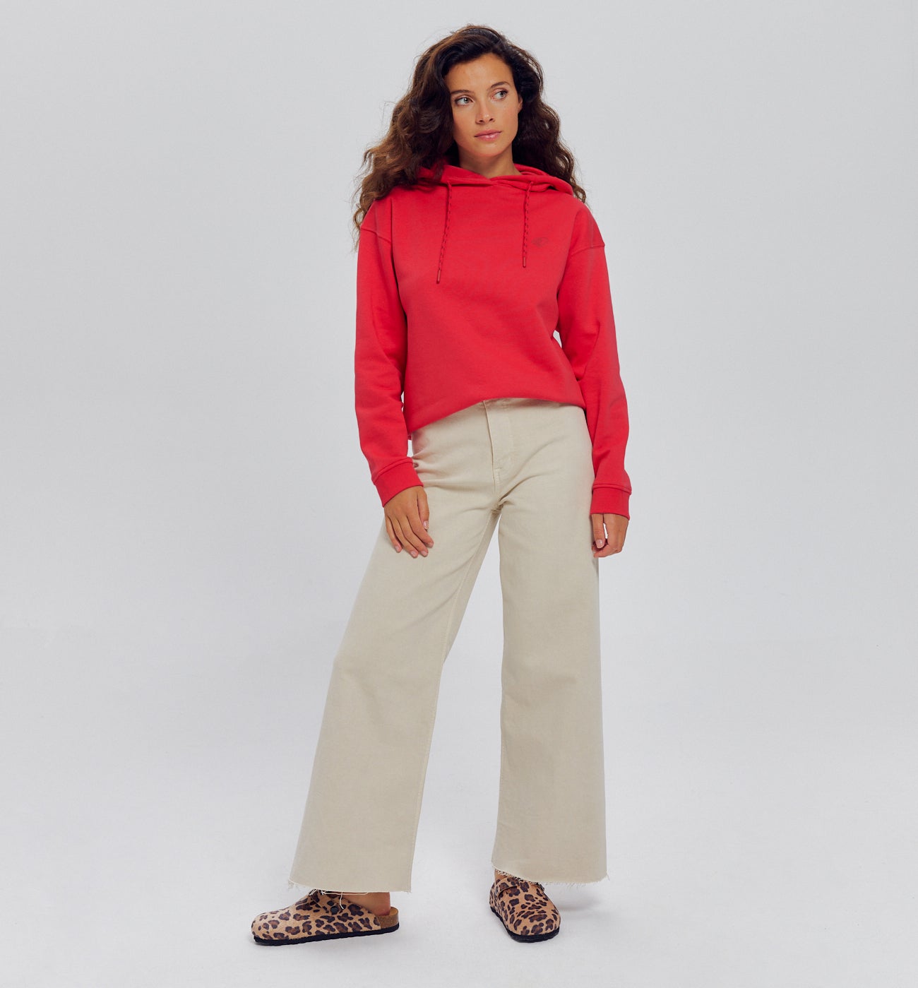 Sweat-shirt à capuche Femme - Groseille