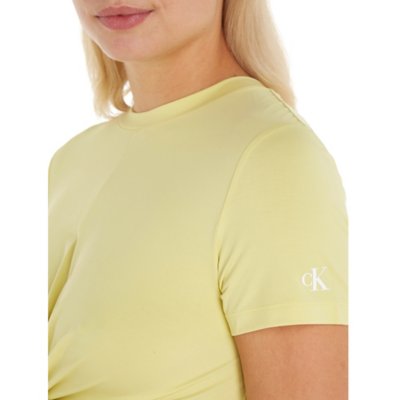 Tee-shirt à manches courtes femme Twisted Cropped CALVIN KLEIN