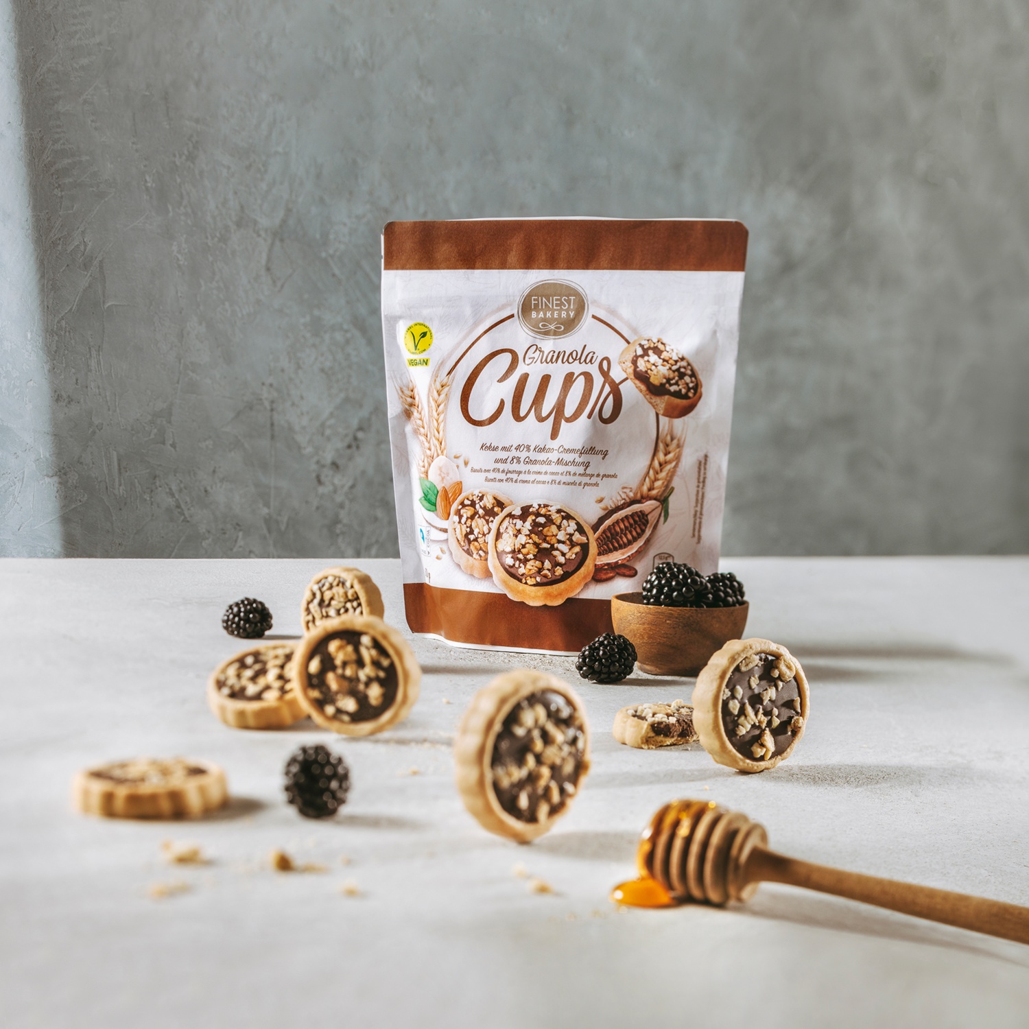 FINEST BAKERY Granola Cups, Kakao/Banane