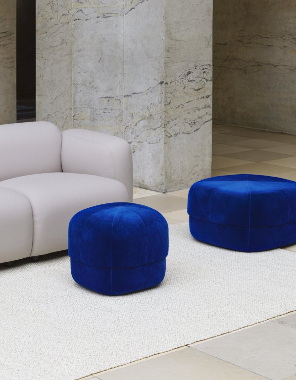Normann Copenhagen Circus Velour poef small rust