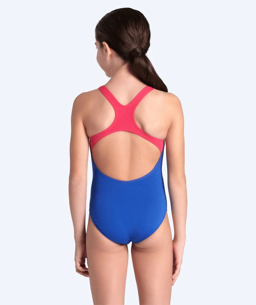 Arena badedragt til piger - Kikko Swim Pro Back - Lilla/rød