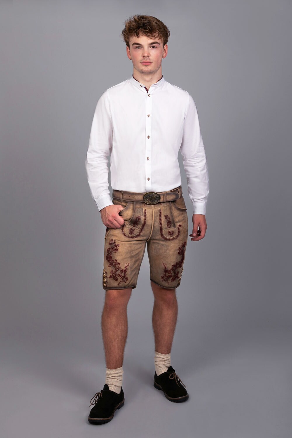 Kurze Wildbock Lederhose Emil