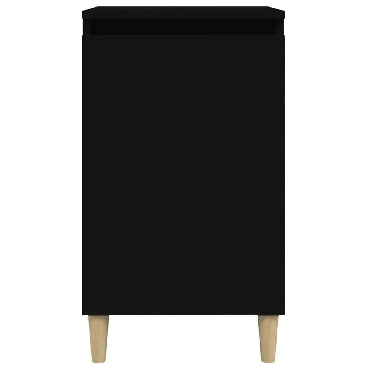 vidaXL Table de chevet noir 40x35x70 cm