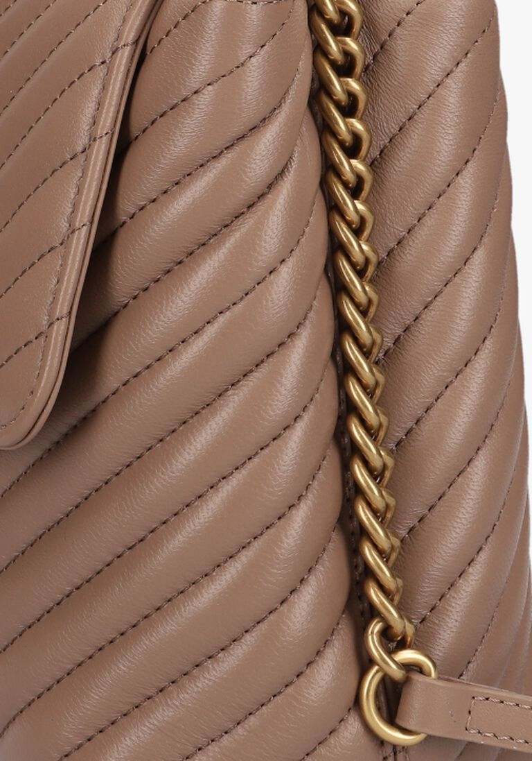 PINKO beige pinko schoudertas love lady puff