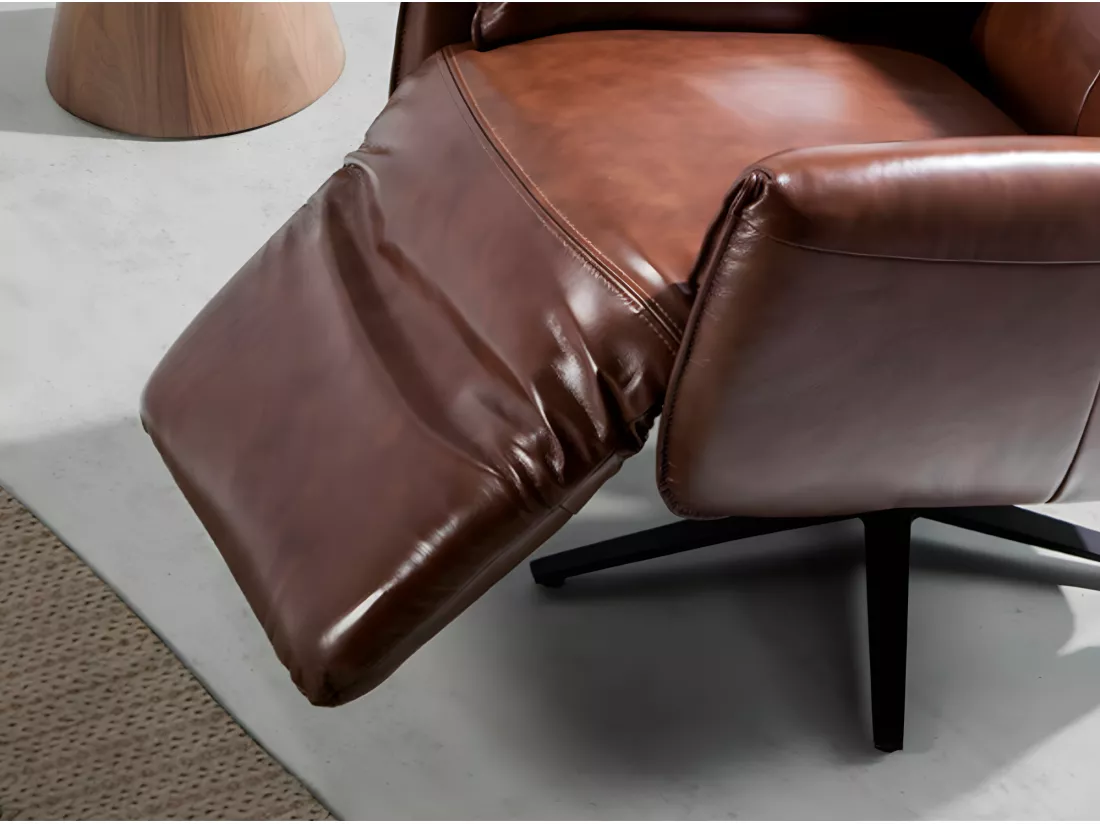 Fauteuil pivotant double relax en cuir 5056 ANGEL CERDA