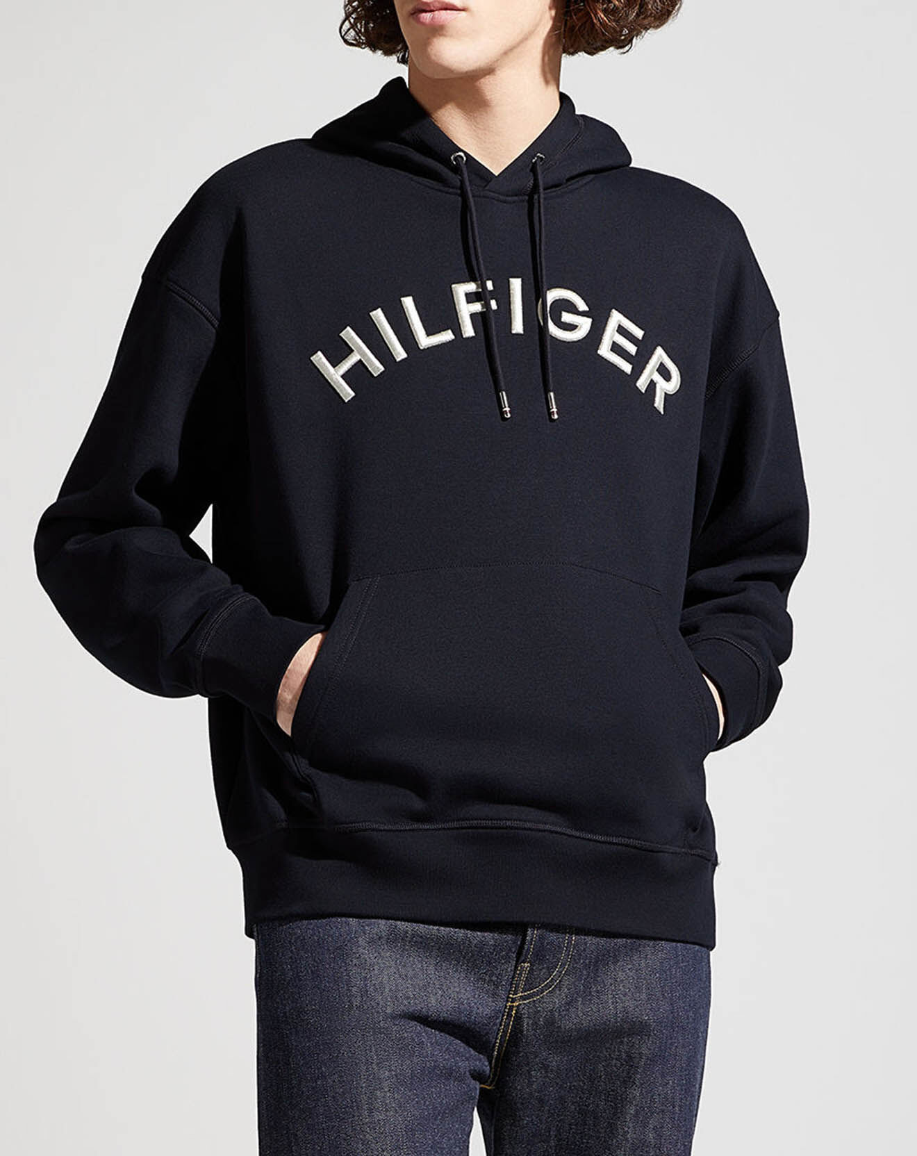 Tommy Hilfiger Sweat à capuche Arched bleu marine