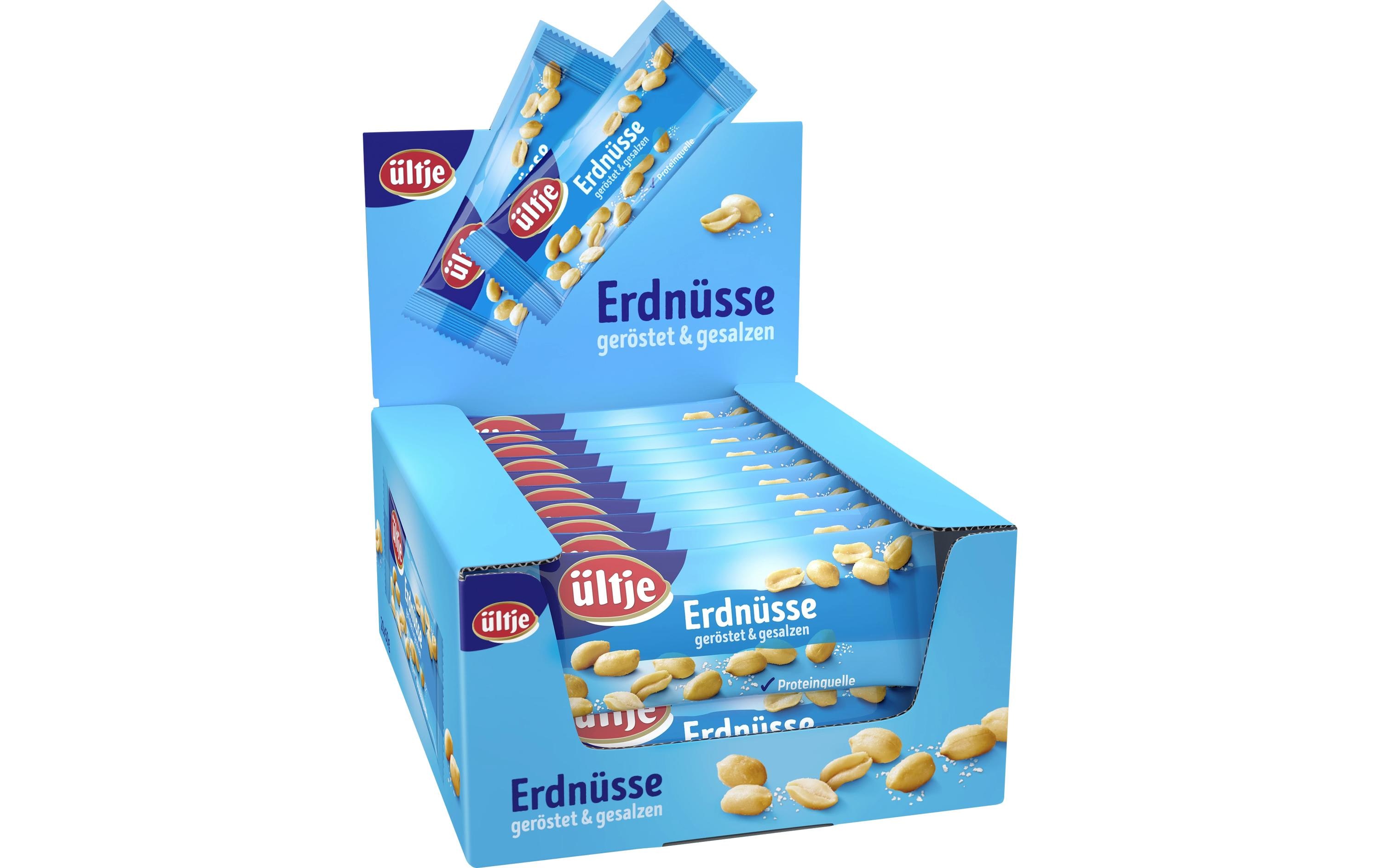 Erdnüsse gesalzen 20 x 50 gGeröstete und gesalzene Erdnusskerne