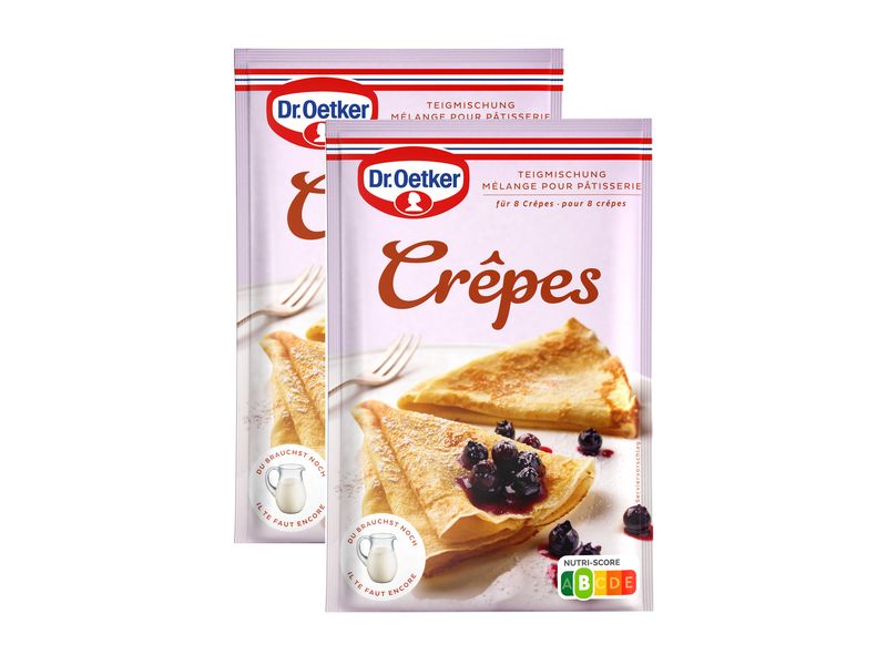 Dr.Oetker Teigmischung Crepes 2 x 200 g Teigmischung für Crêpes