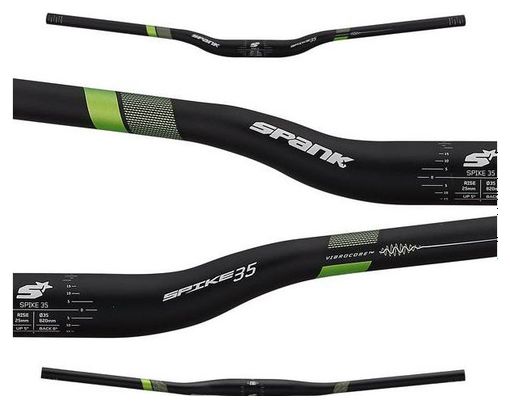 Cintre Spank Spike Vibrocore 820mm 35 Noir/Vert