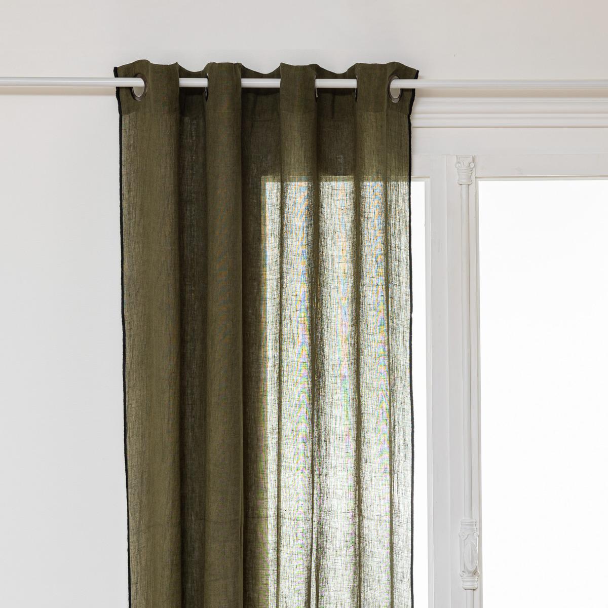 RIDEAU LIN LINAH KAKI 130X260CM