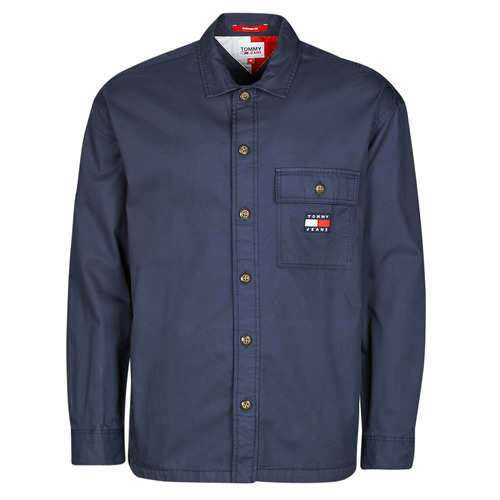 Tommy Jeans - TJM CLASSIC SOLID OVERSHIRT - Marine