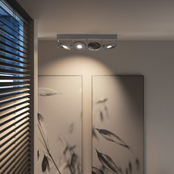 Philips Opbouwspot MyLiving Particon LED Aluminium 4 x 4.5W