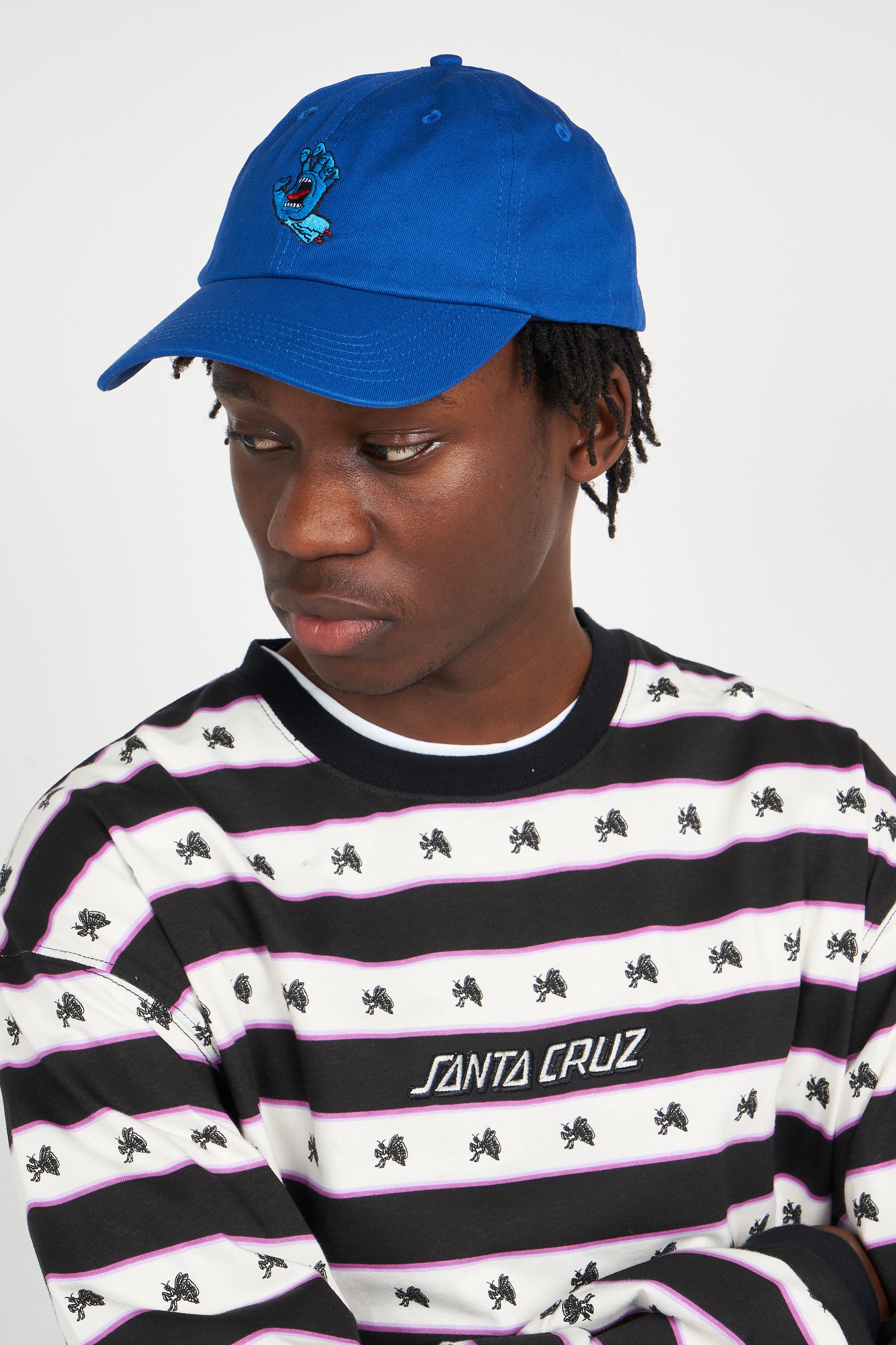 SANTA CRUZ Casquette Screaming Mini Hand Cap Bleu