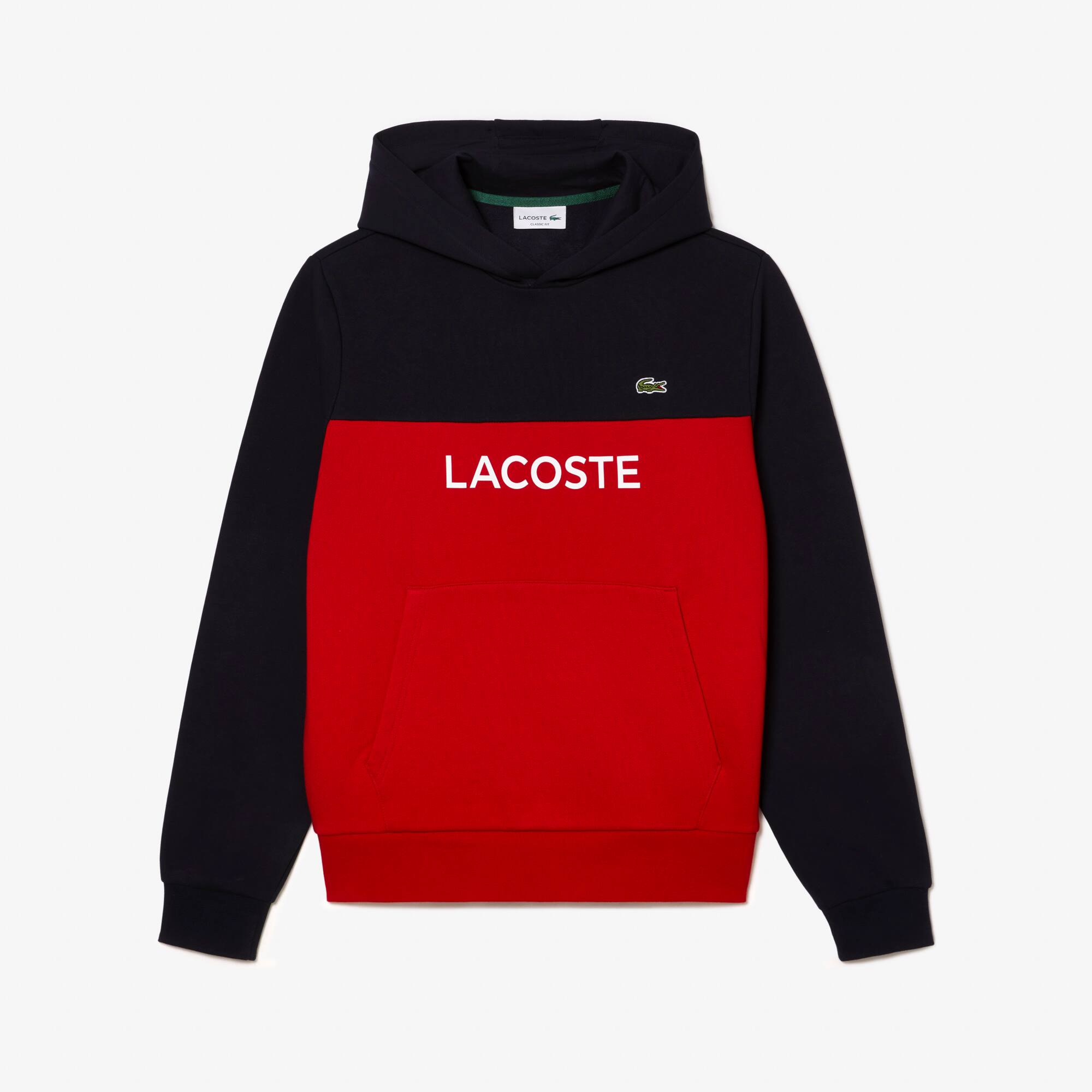 Herren Pulli mit Logo und Colourblock Sweatshirts - Blau - Lacoste - Herren
