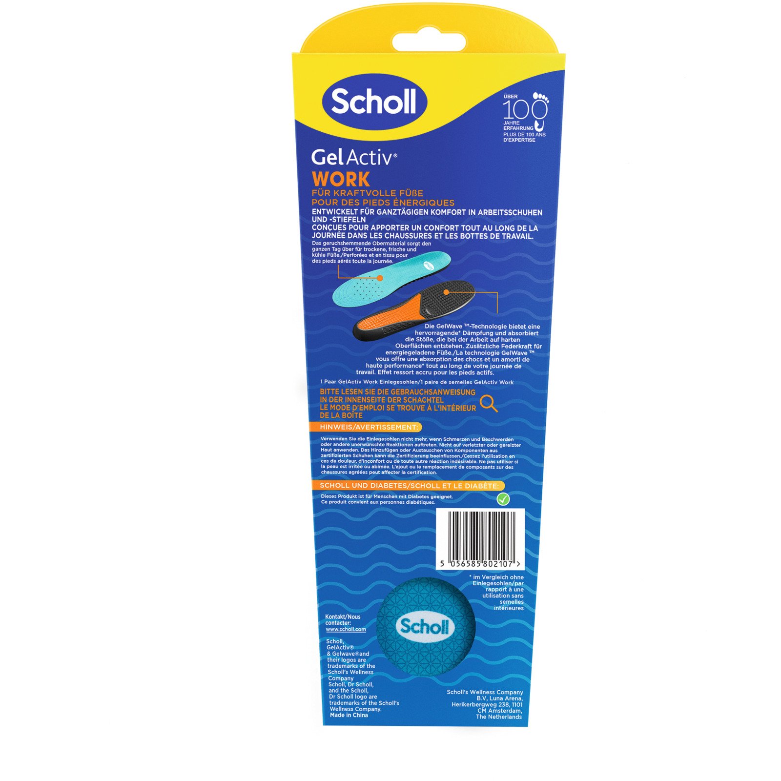 Scholl GelActiv Einlegesohle Work