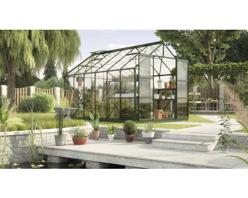 Kas Vitavia Uranus 9900, enkelvoudig veiligheidsglas 3 mm, 257x383 cm, groen