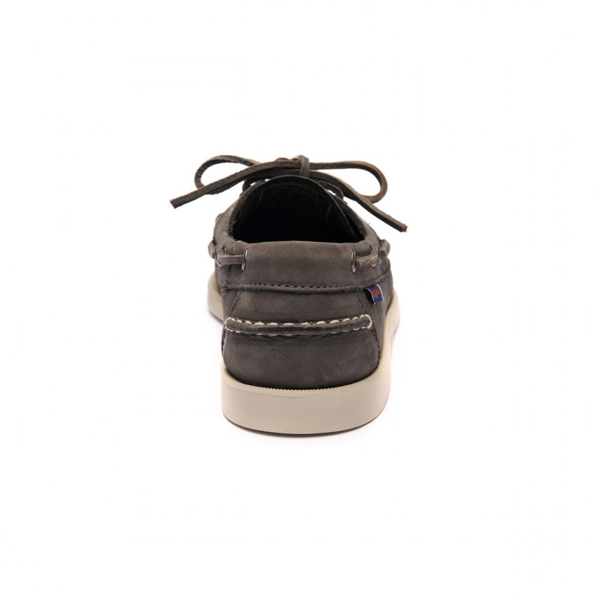 DOCKSIDES PORTLAND CRAZY DK Grey-Chaussures bateau pour homme en cuir Portland