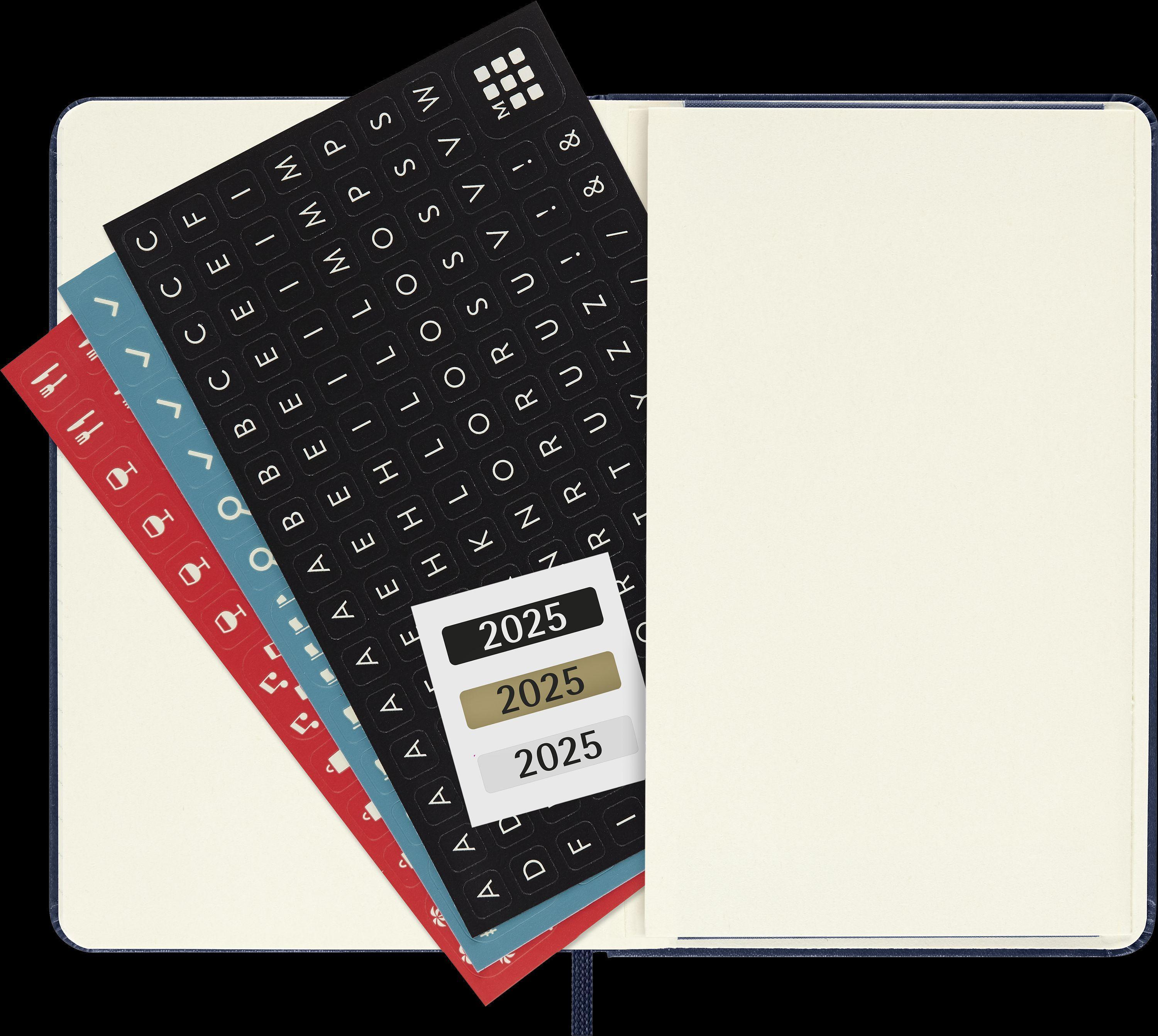 Moleskine 12 Monate Wochen Notizkalender 2025, Pocket/A6