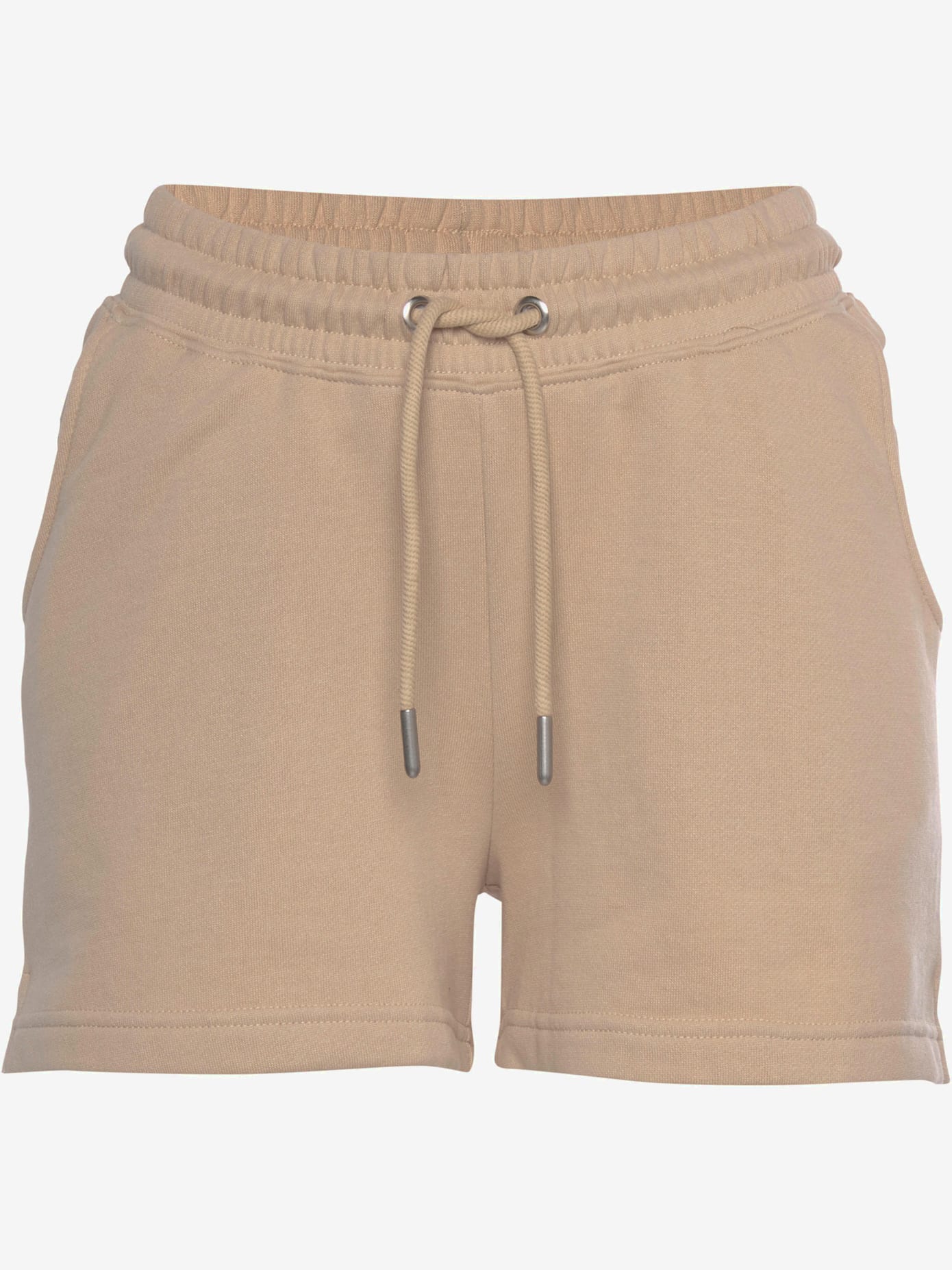 Short en matière sweat short avec ceinture à coulisse élastique