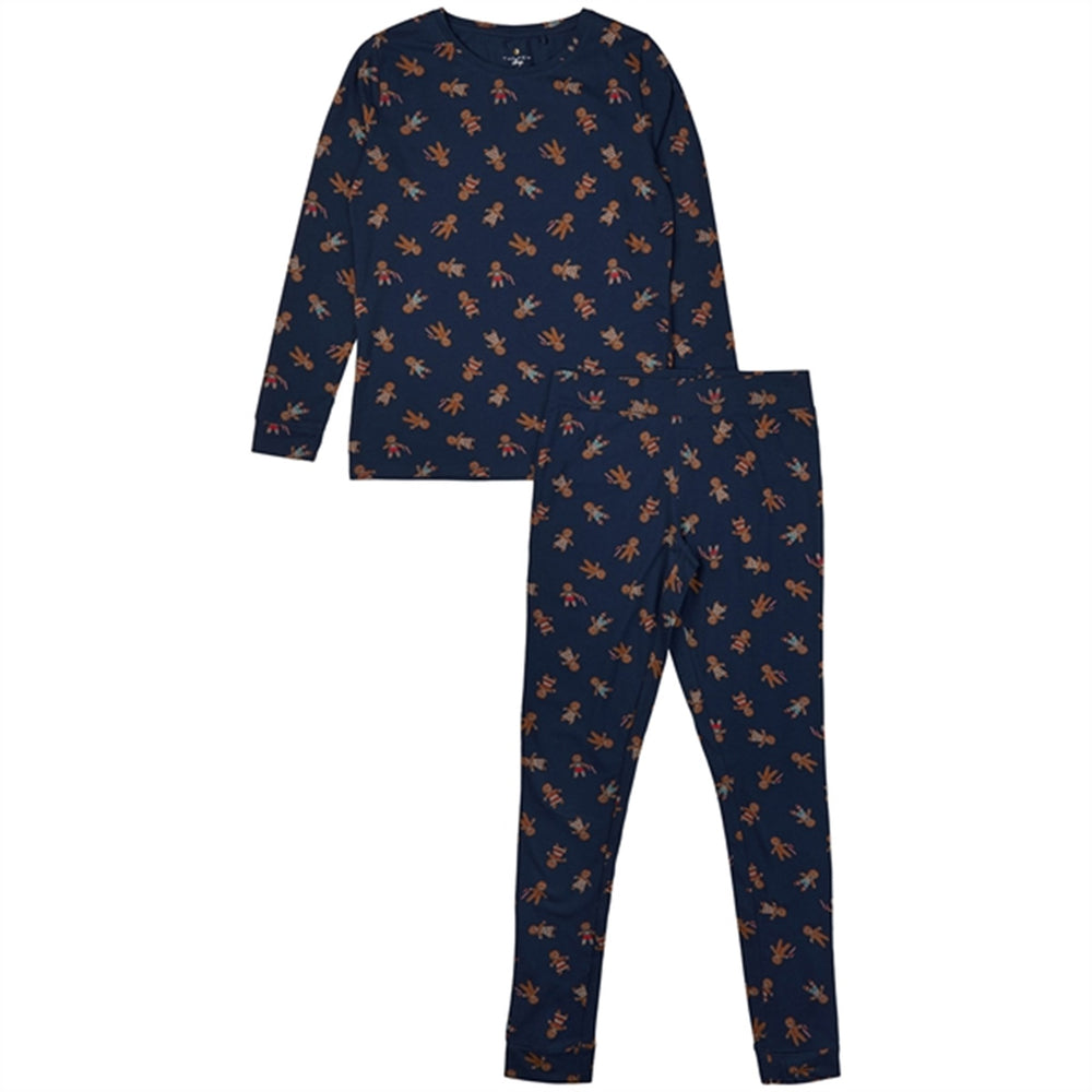 Navy Blazer Ginger Aop Holiday Pyjamas Voksen