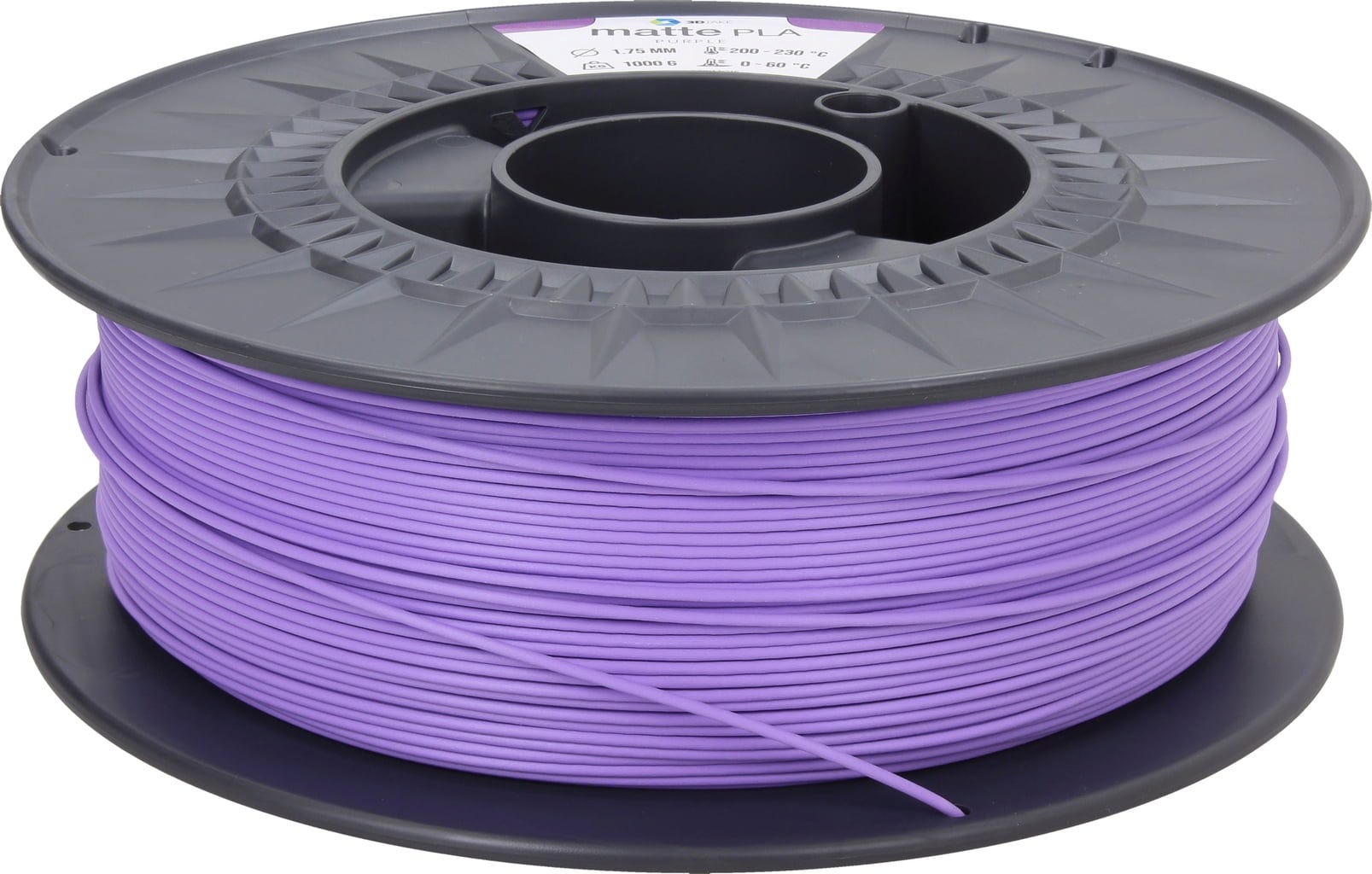 3DJAKE  mattePLA Violett, 1,75 mm / 1000 g    Leicht zu druckendes PLA mit mattem Finish in Violett
