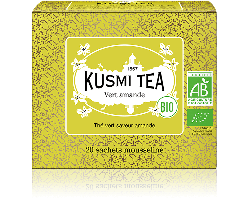 Vert Amande-Thé vert bio à l'amande 20 sachets
