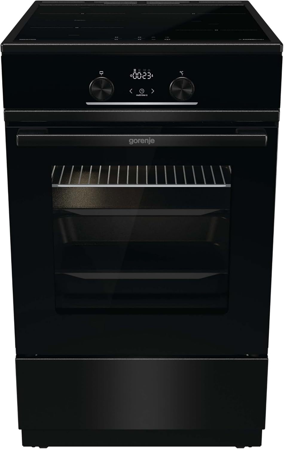 Gorenje GEIT5C61SPG Standherd mit Induktionskochfeld, 50 cm, 70 Liter,Silber, PerfectGrill, AirFry, FrozenBake, Pizza Mode 300°C, AquaClean, Made in Europe, inox