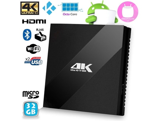 YONIS - Passerelle Multimédia Mini PC Octa Core 1.5GHz 3Go RAM Box TV Android 6.0 Kodi 4K...