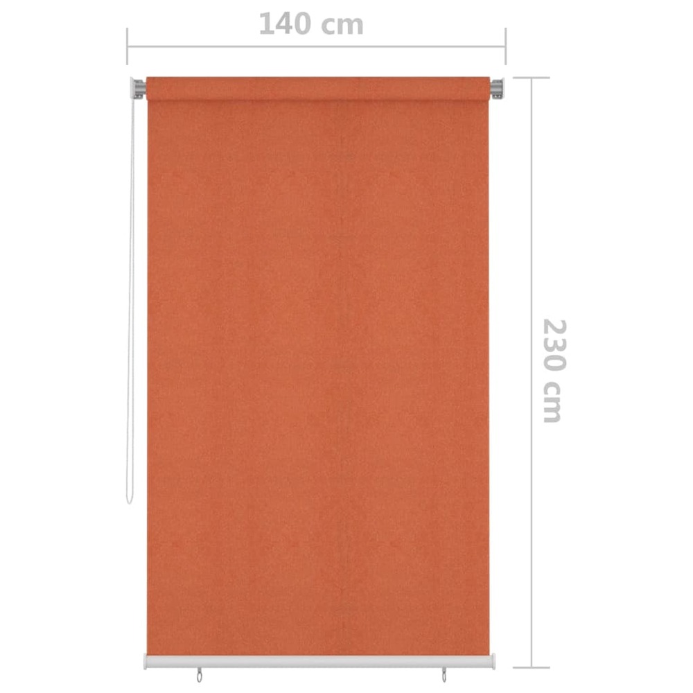 Store roulant d'extérieur 140x230 cm orange