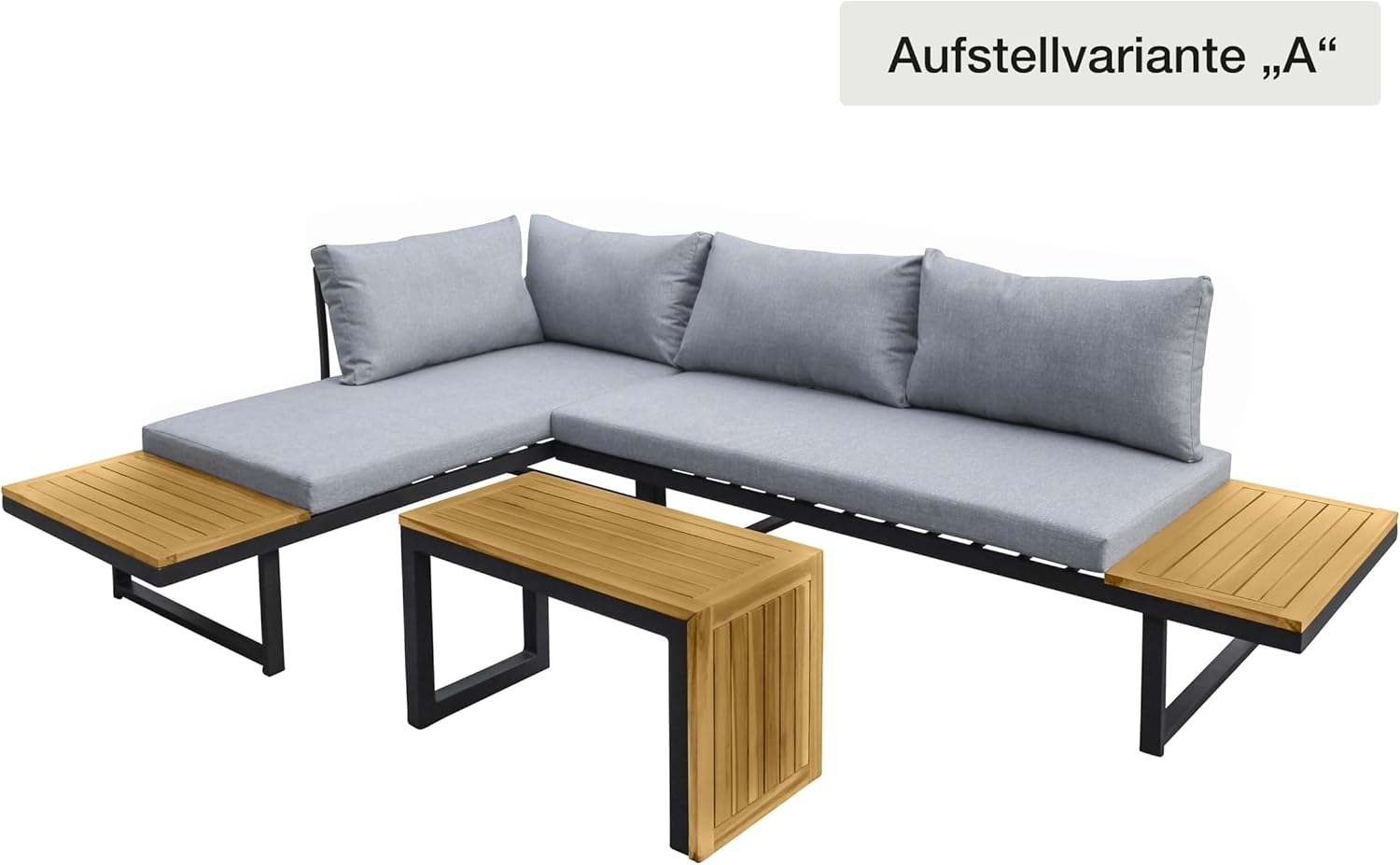 LC Garden »Sungardo« Gartenlounge Set Anthrazit • Aluminium • Lounge • Gartenmöbel Set • Loungemöbel • Balkonset • Garten & Terrasse